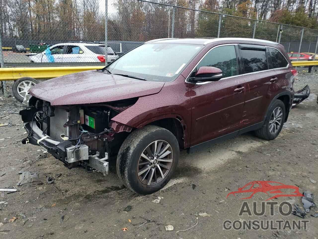 TOYOTA HIGHLANDER 2019 - 5TDJZRFH3KS714443