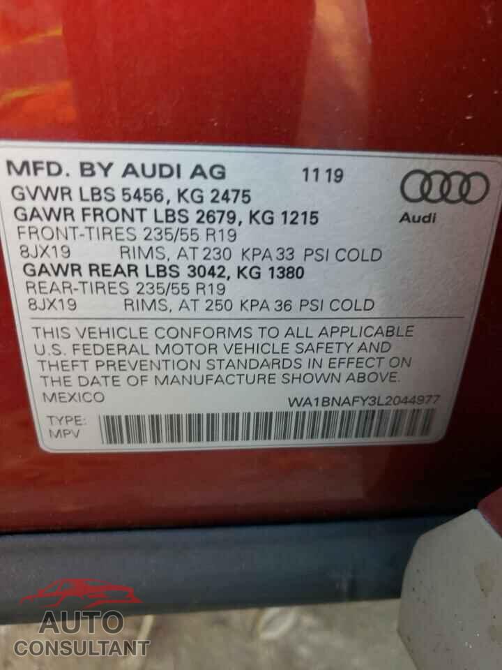 AUDI Q5 2020 - WA1BNAFY3L2044977