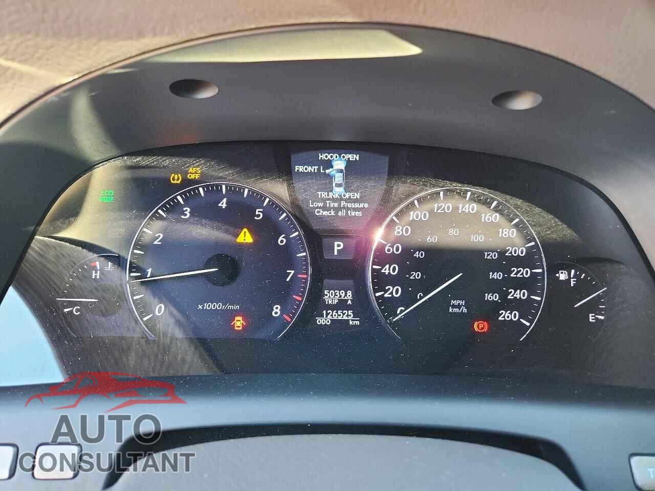 LEXUS LS460 2012 - JTHCL5EF9C5012782