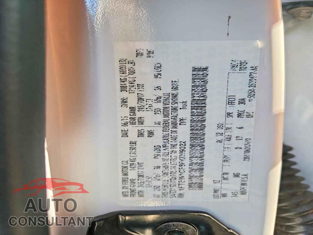 FORD F150 2015 - 1FTEW1CF8FKD99022