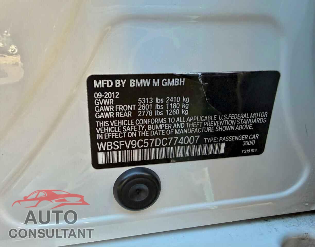 BMW M5 2013 - WBSFV9C57DC774007
