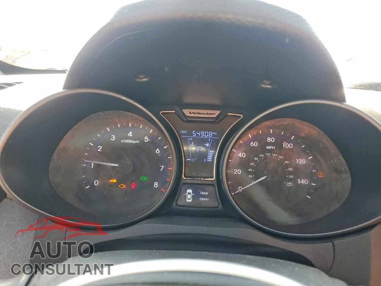 HYUNDAI VELOSTER 2013 - KMHTC6AE0DU096563