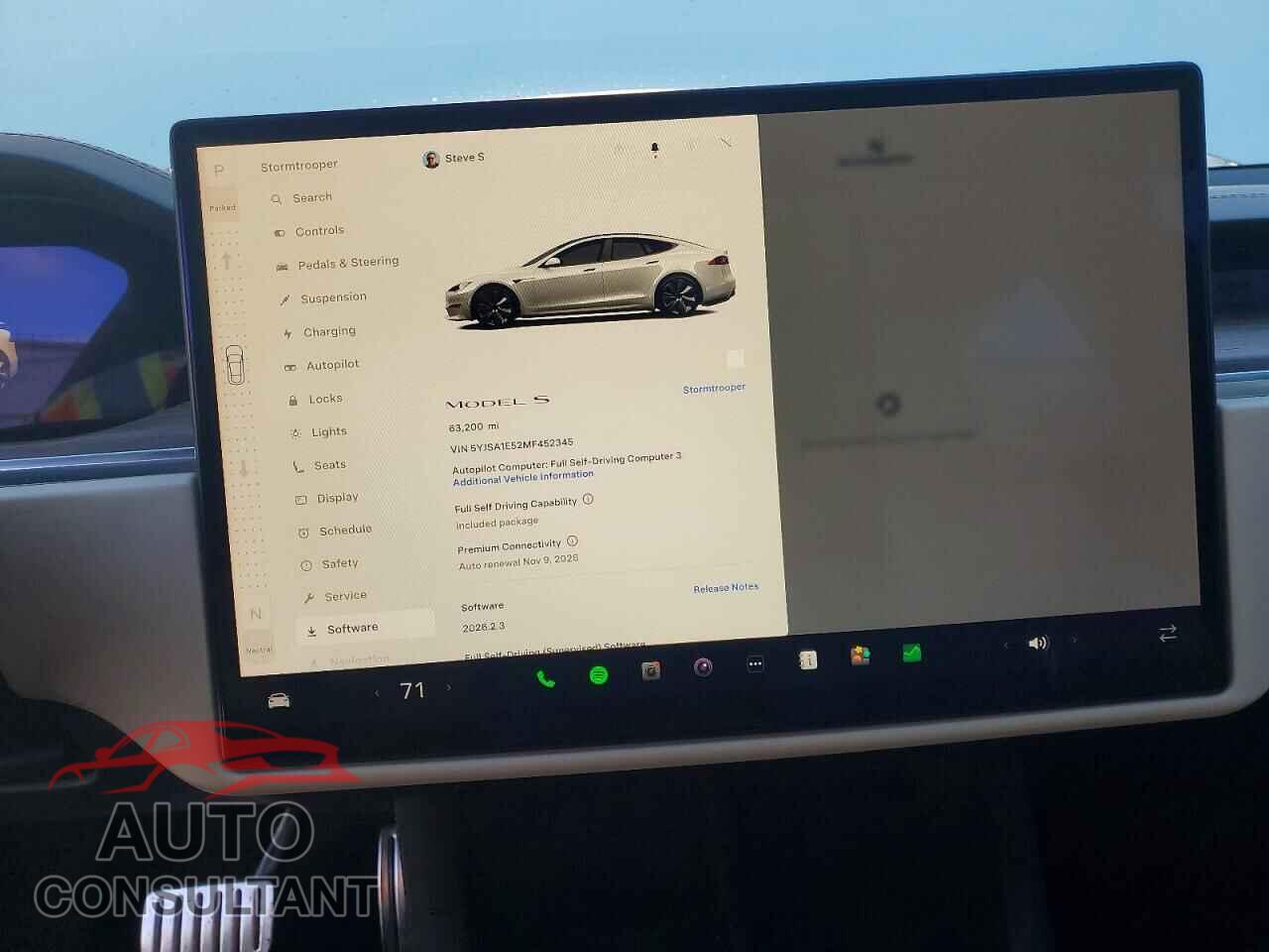 TESLA MODEL S 2021 - 5YJSA1E52MF452345