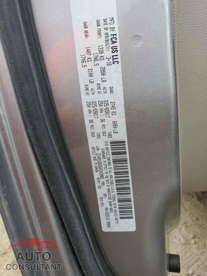 DODGE CARAVAN 2016 - 2C4RDGBG9GR343985