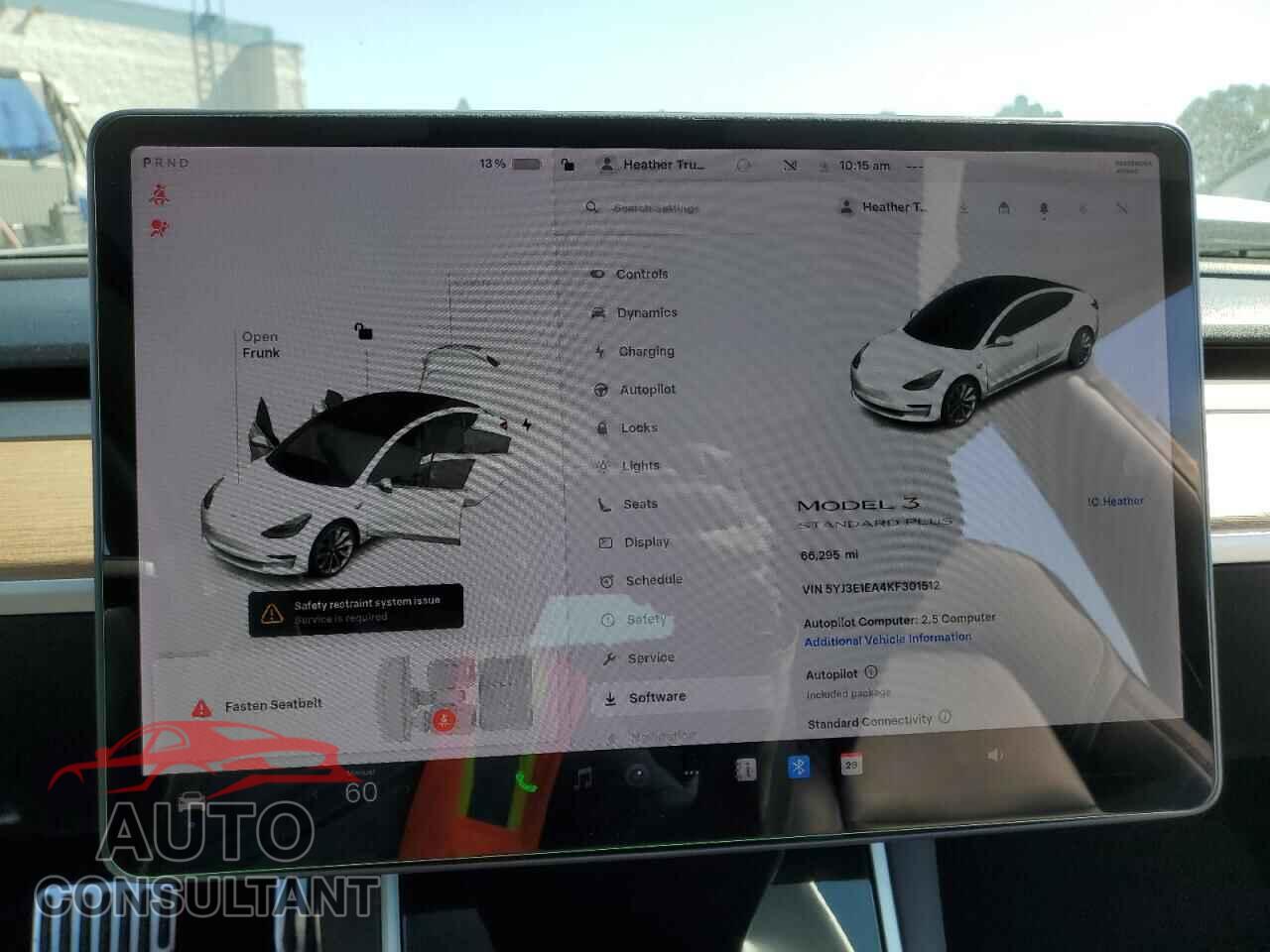 TESLA MODEL 3 2019 - 5YJ3E1EA4KF301512