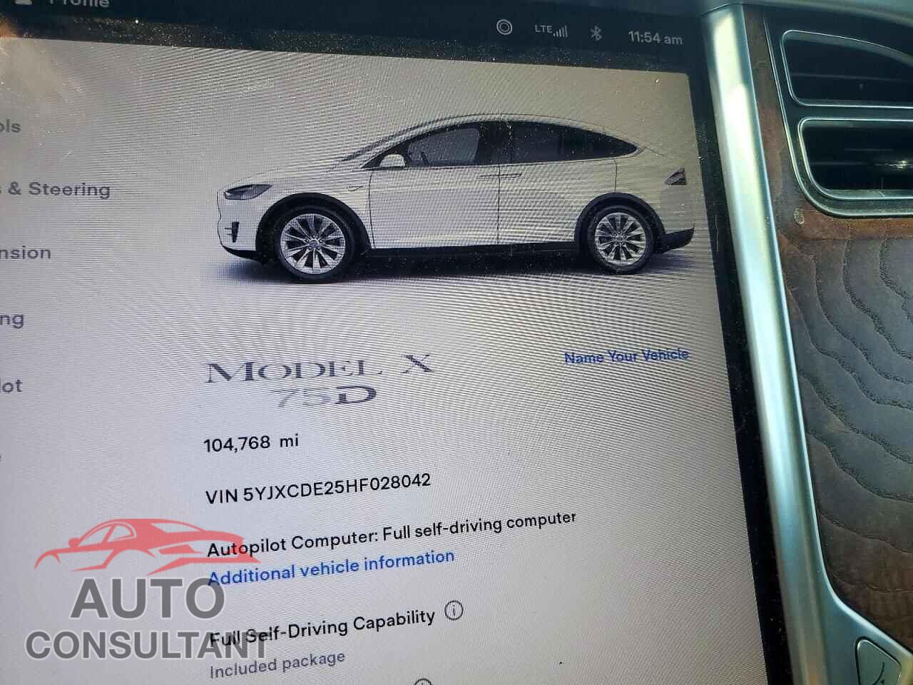 TESLA MODEL X 2017 - 5YJXCDE25HF028042