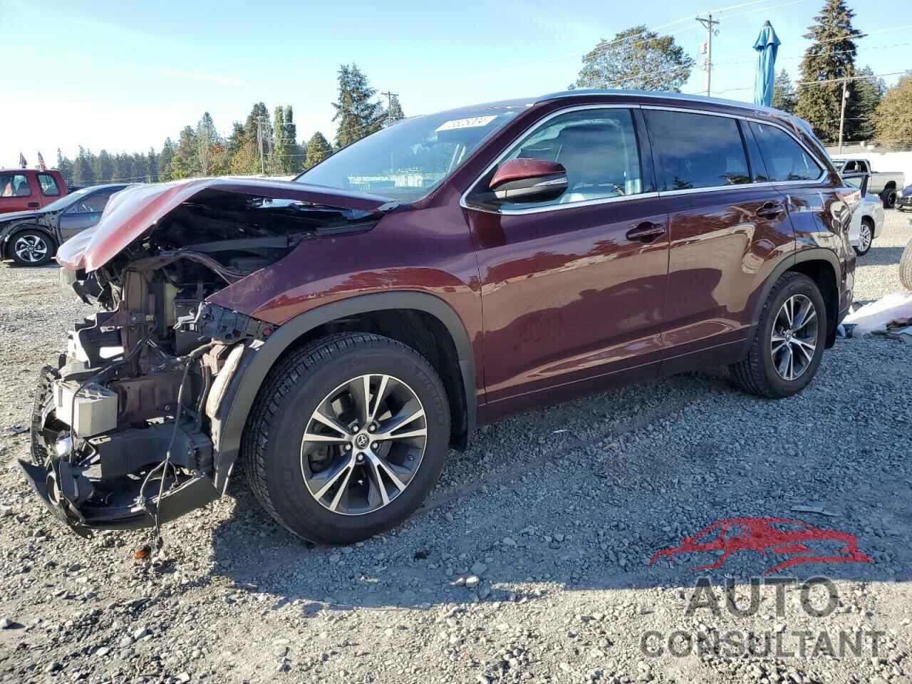 TOYOTA HIGHLANDER 2016 - 5TDJKRFH0GS342488