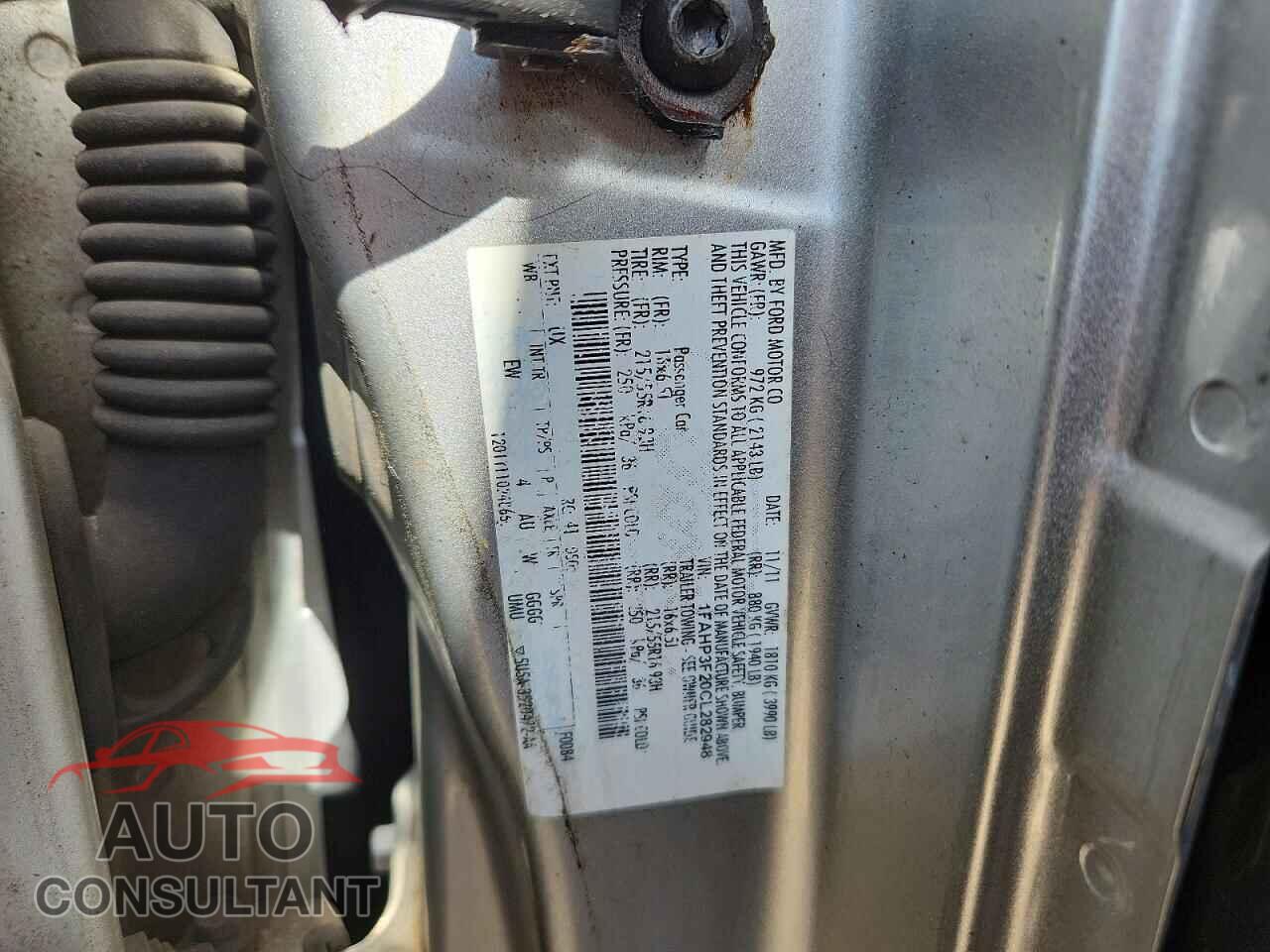 FORD FOCUS 2012 - 1FAHP3F20CL282948