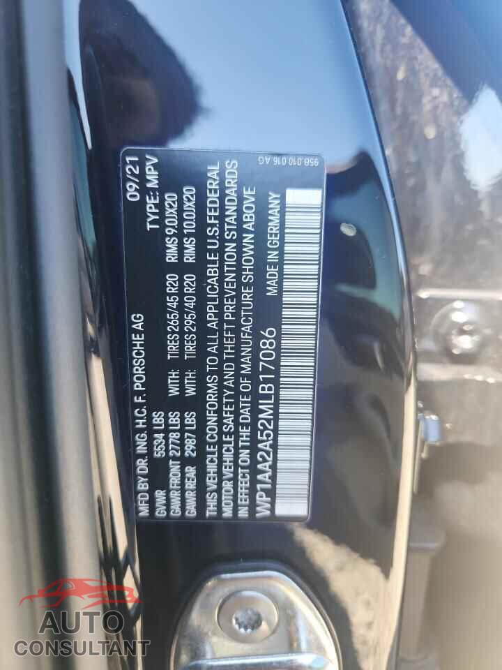 PORSCHE MACAN 2021 - WP1AA2A52MLB17086