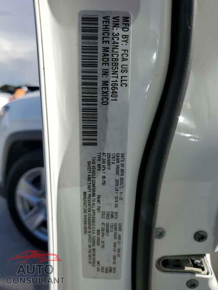 JEEP COMPASS 2022 - 3C4NJCBB5NT166401