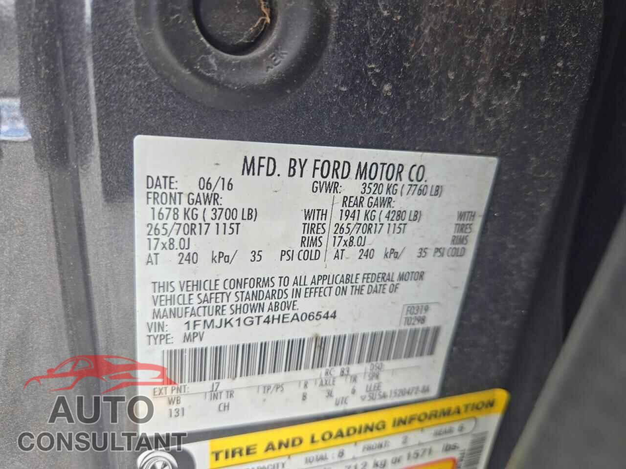 FORD EXPEDITION 2017 - 1FMJK1GT4HEA06544