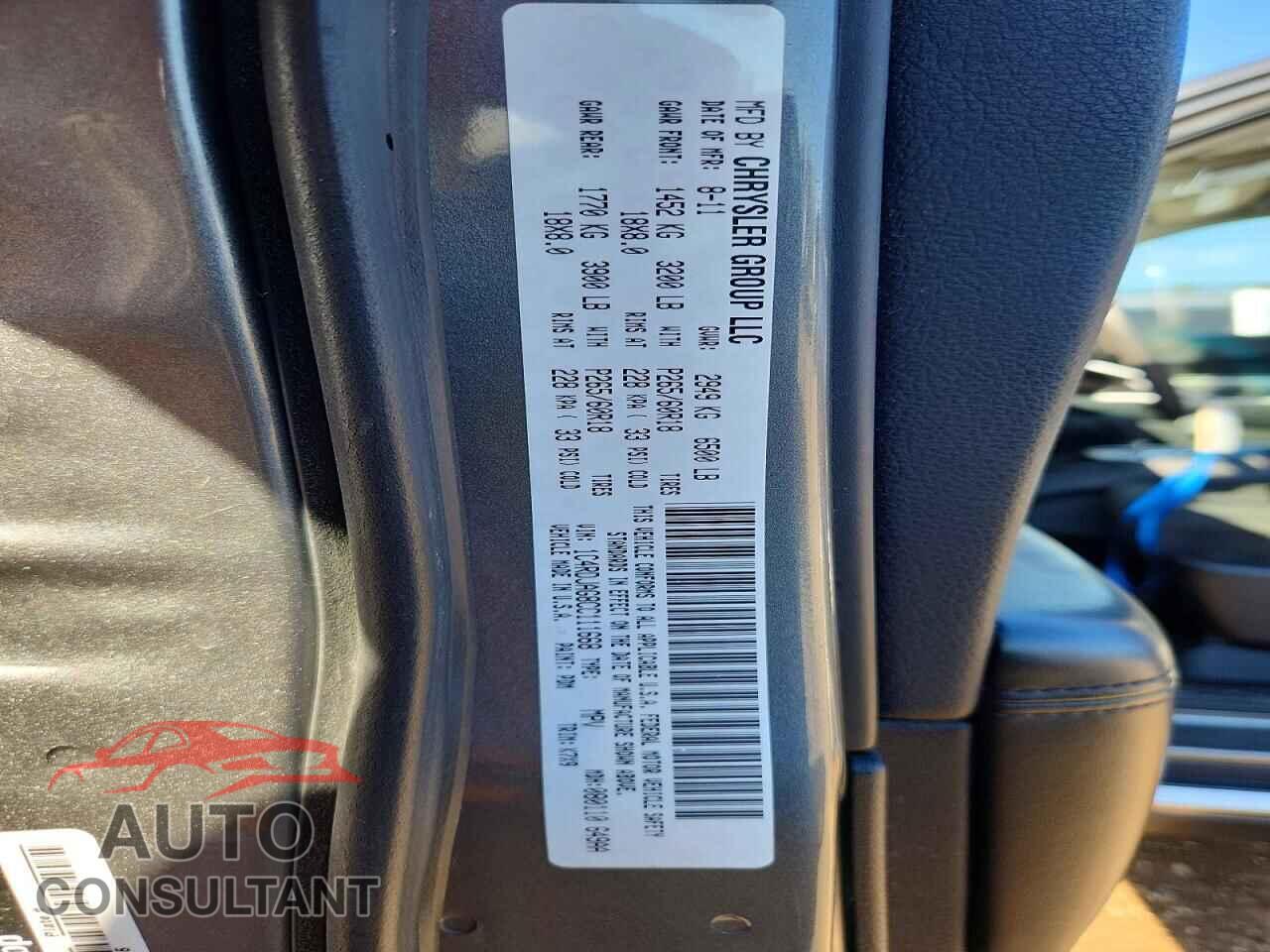 DODGE DURANGO 2012 - 1C4RDJAG8CC111668