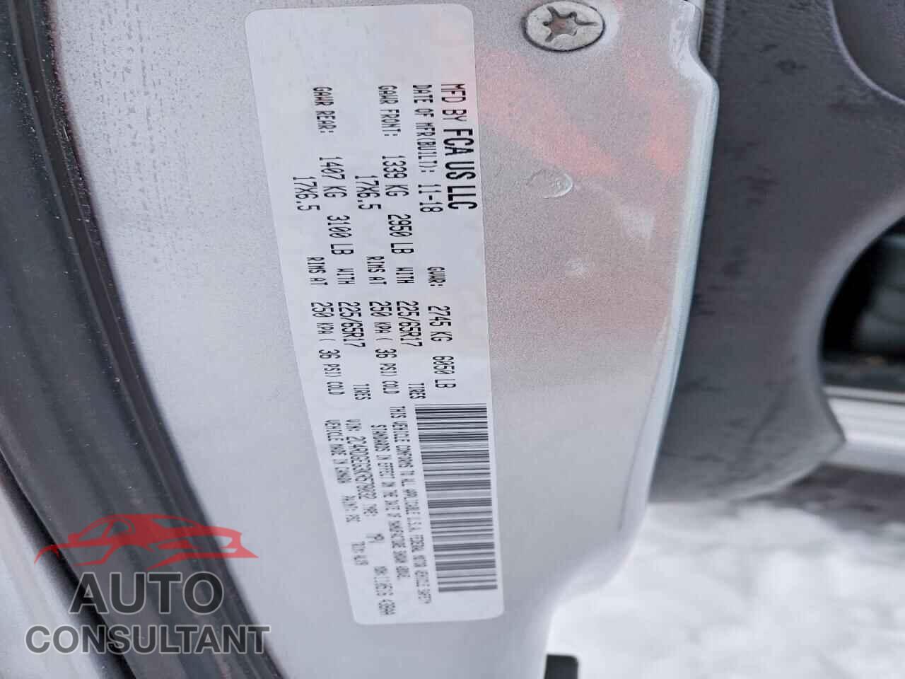 DODGE CARAVAN 2019 - 2C4RDGEG3KR578032