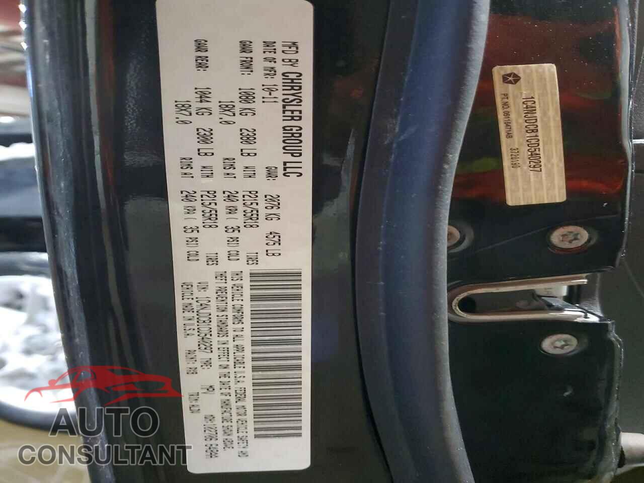JEEP COMPASS 2012 - 1C4NJDCB1CD540297