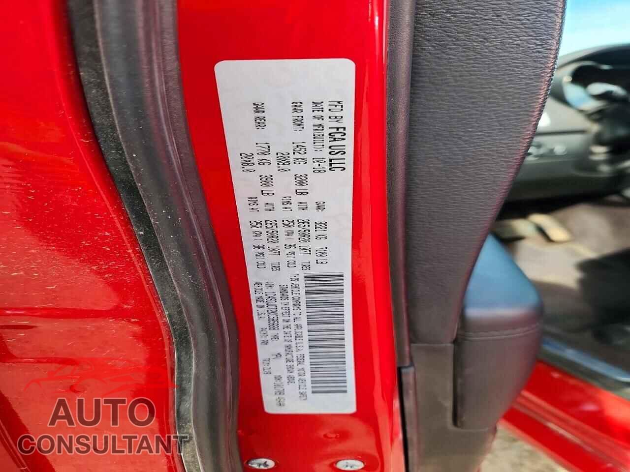 DODGE DURANGO 2019 - 1C4SDJCT2KC585688