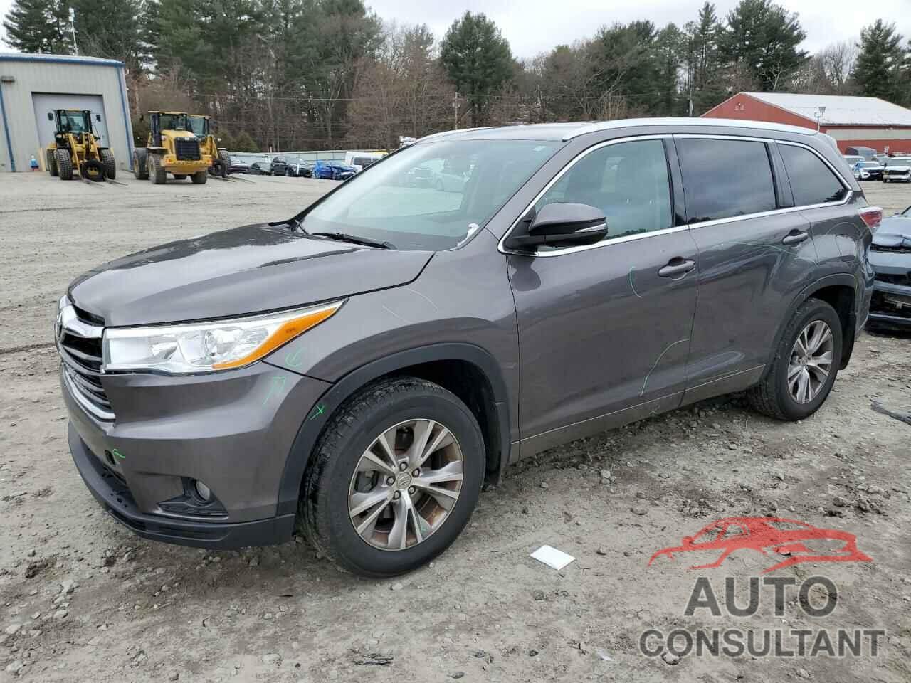 TOYOTA HIGHLANDER 2015 - 5TDJKRFH8FS172752