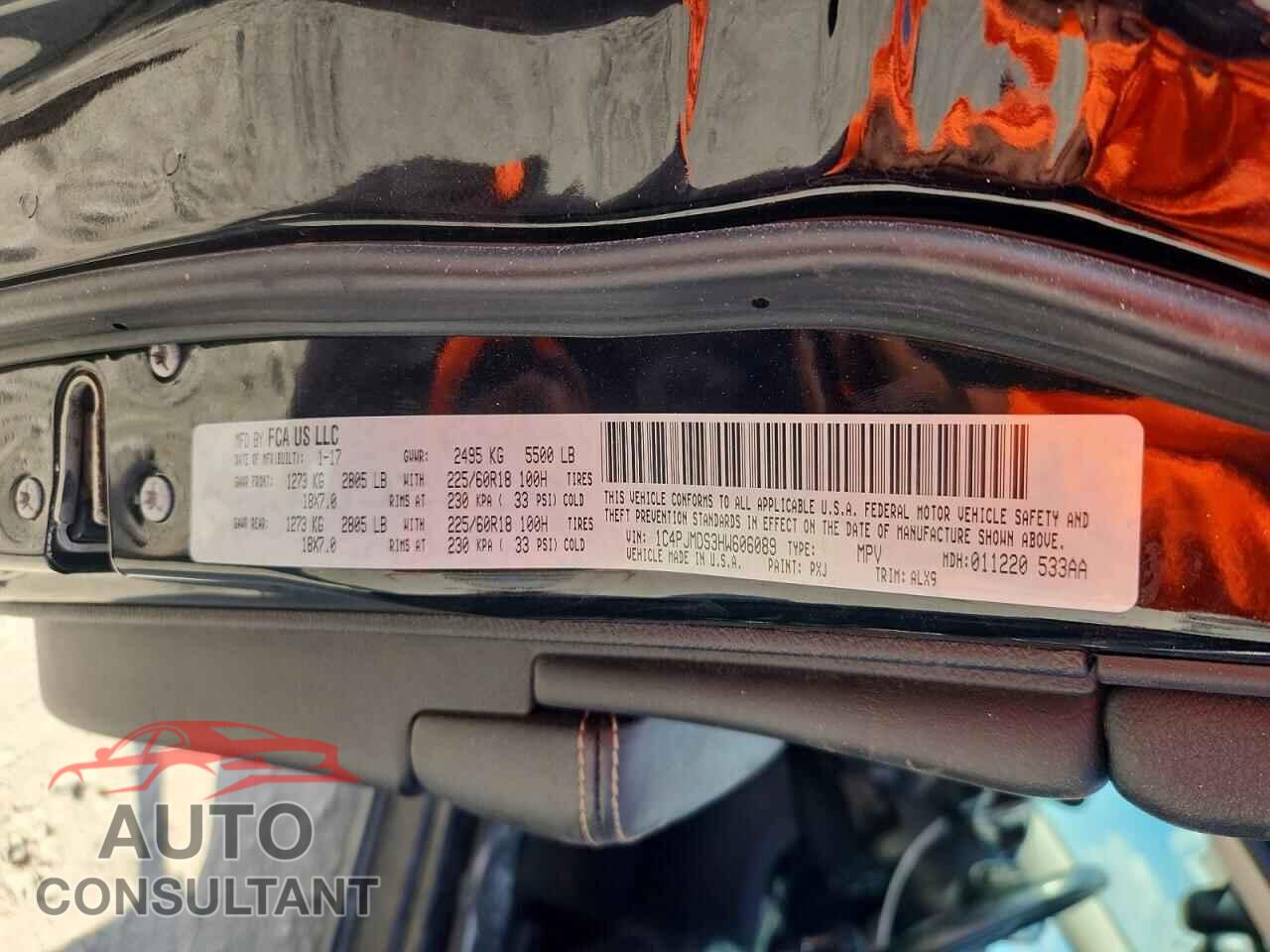 JEEP CHEROKEE 2017 - 1C4PJMDS3HW606089