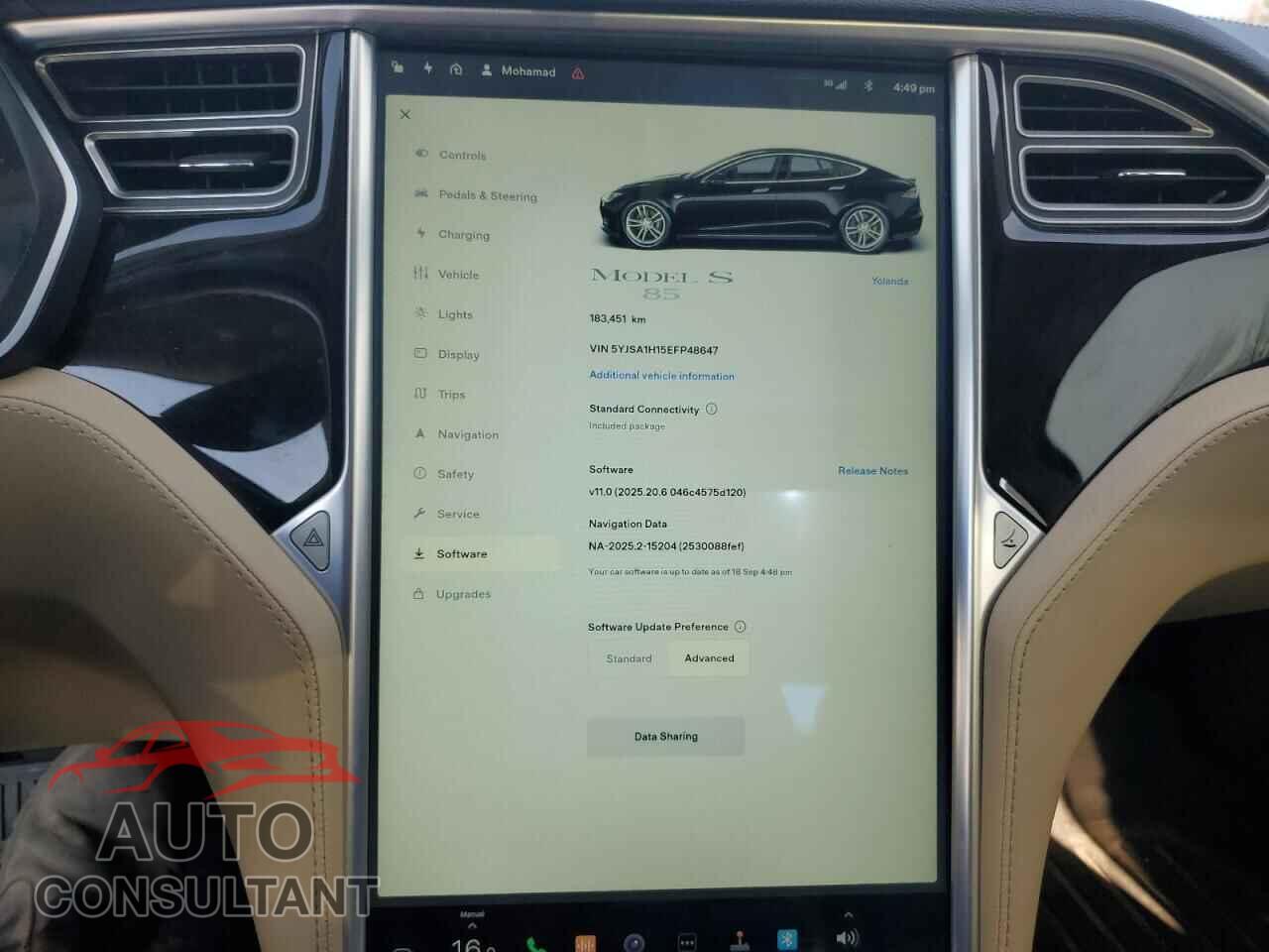 TESLA MODEL S 2014 - 5YJSA1H15EFP48647