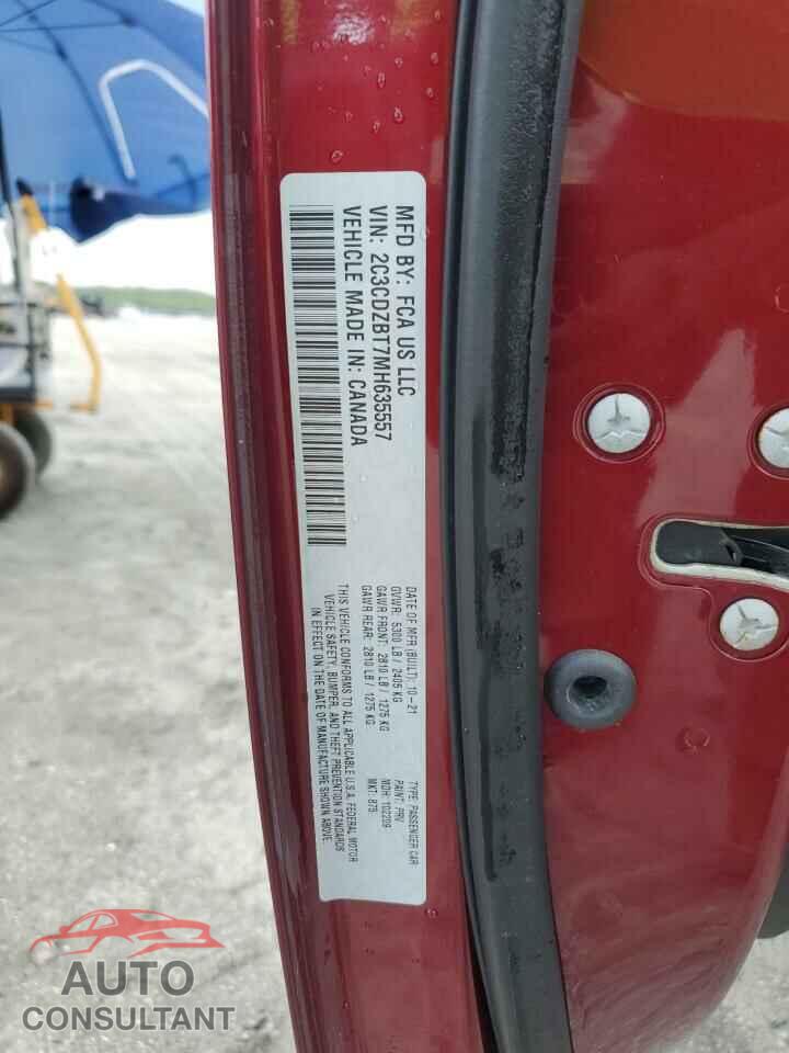 DODGE CHALLENGER 2021 - 2C3CDZBT7MH635557