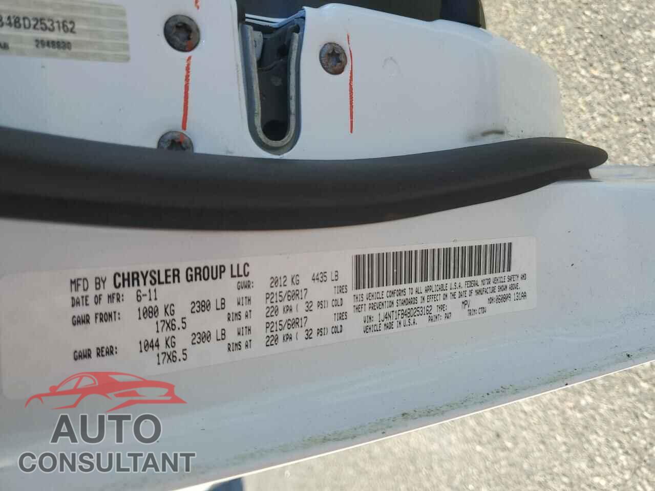 JEEP COMPASS 2011 - 1J4NT1FB4BD253162