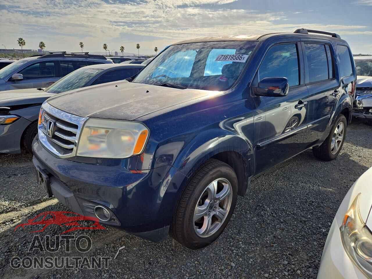 HONDA PILOT 2012 - 5FNYF3H49CB002734