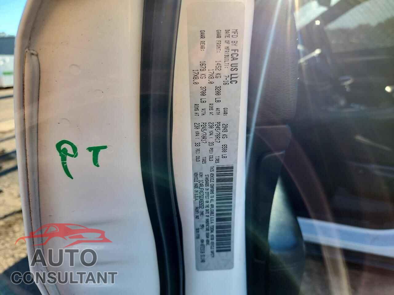 JEEP CHEROKEE 2016 - 1C4RJFAG7GC492652