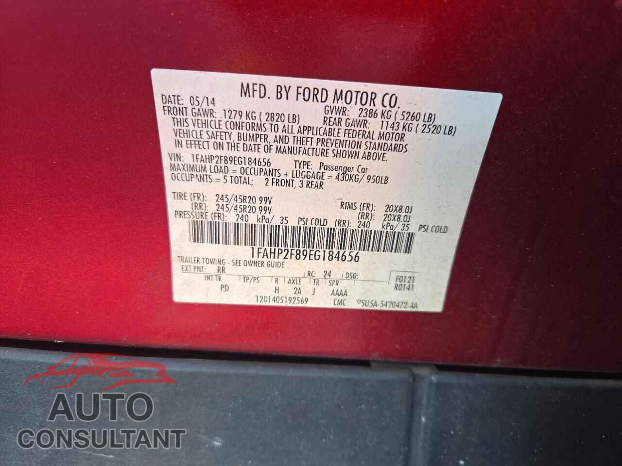 FORD TAURUS 2014 - 1FAHP2F89EG184656