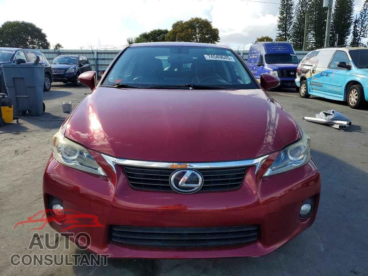 LEXUS CT 200 2013 - JTHKD5BH9D2172422