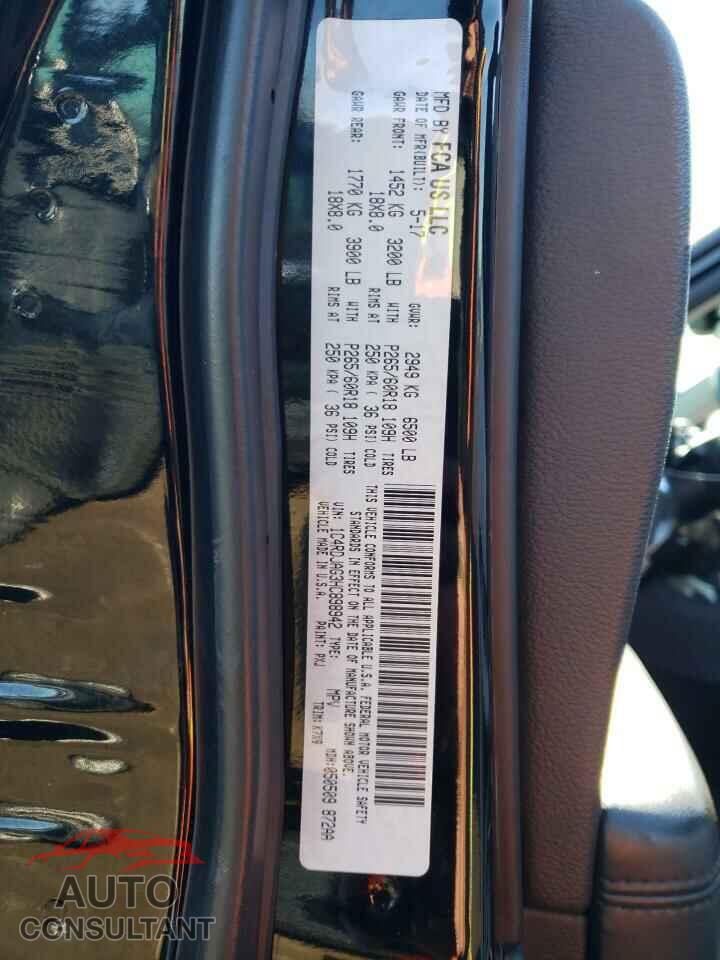 DODGE DURANGO 2017 - 1C4RDJAG3HC898942