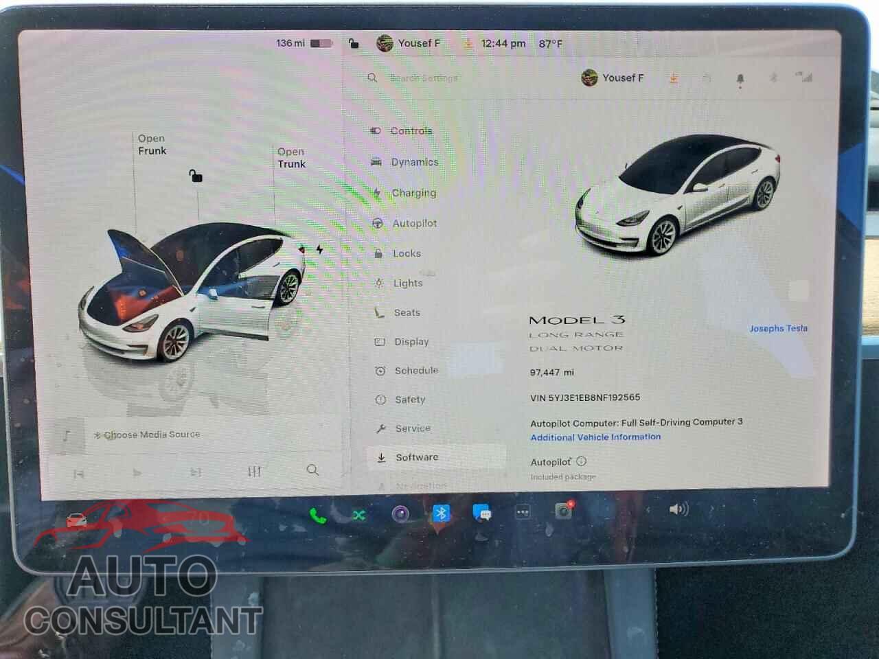 TESLA MODEL 3 2022 - 5YJ3E1EB8NF192565