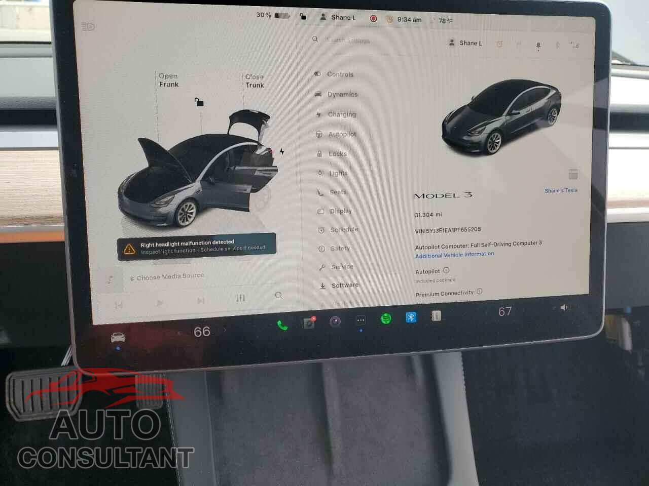 TESLA MODEL 3 2023 - 5YJ3E1EA1PF655205