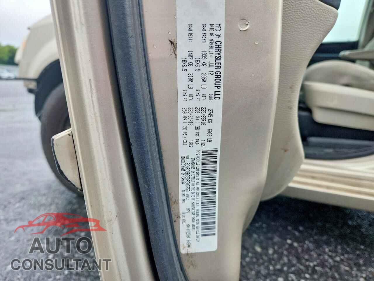 DODGE CARAVAN 2013 - 2C4RDGBG5DR505753