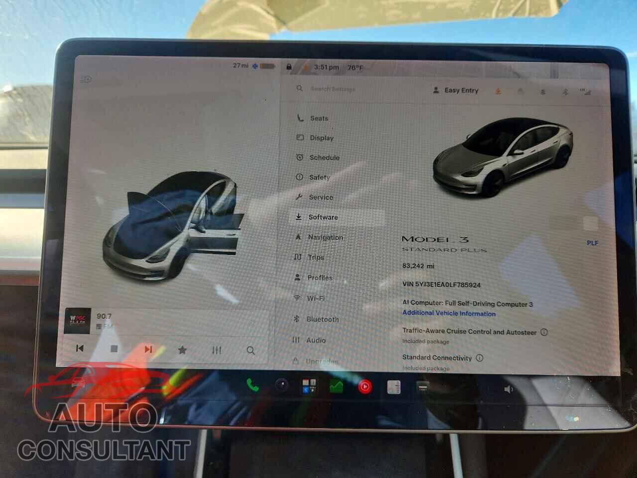 TESLA MODEL 3 2020 - 5YJ3E1EA0LF785924