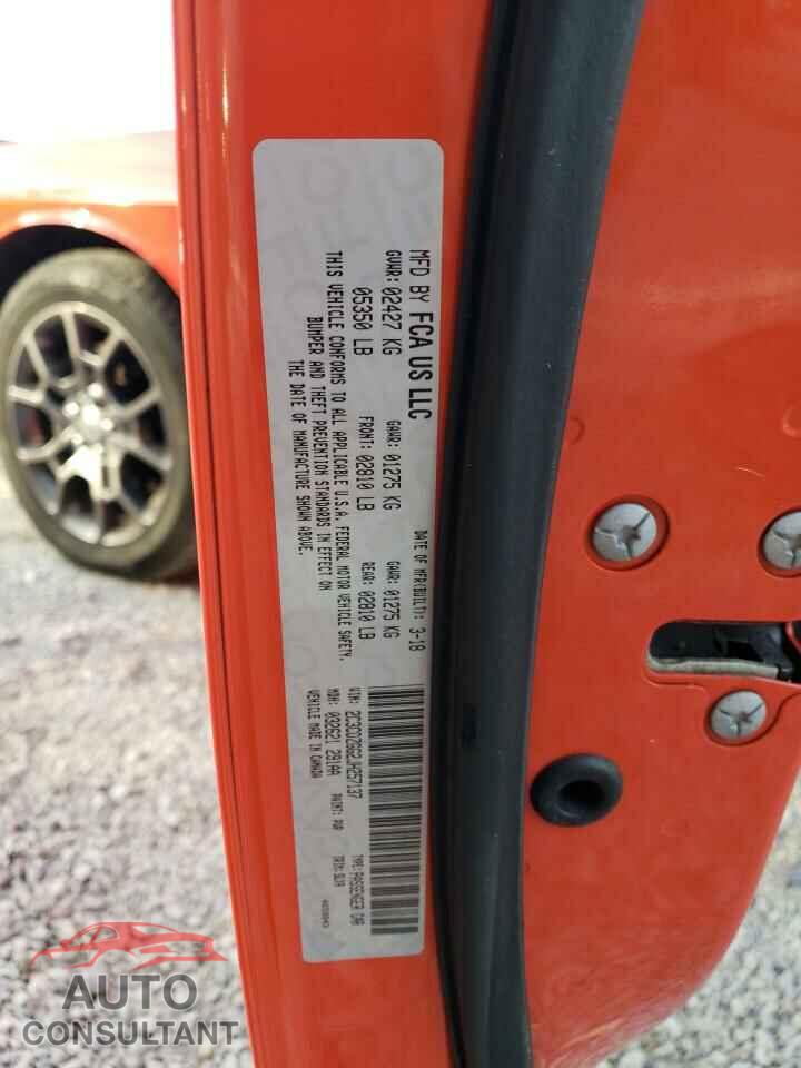 DODGE CHALLENGER 2018 - 2C3CDZGG2JH257137