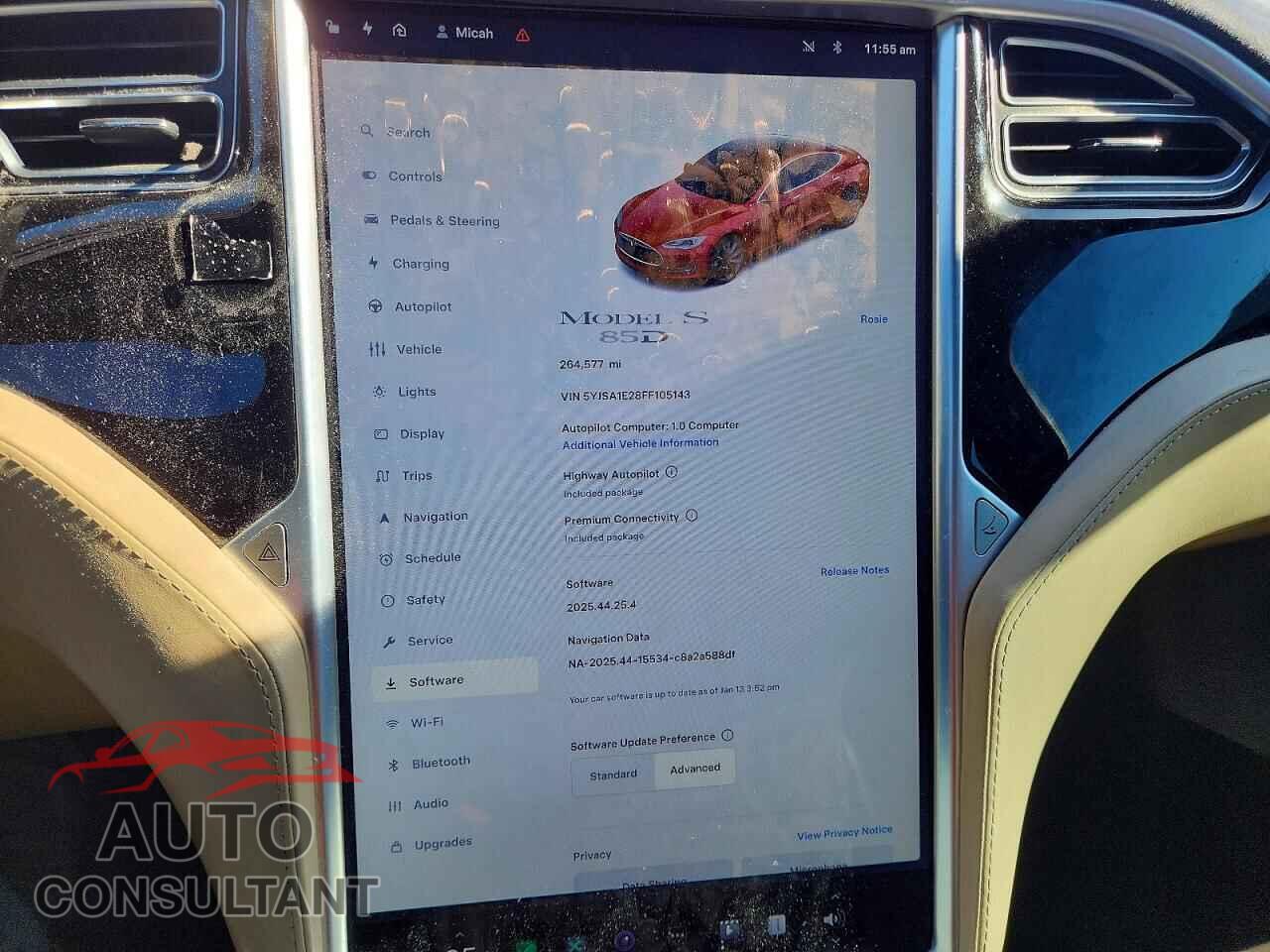 TESLA MODEL S 2015 - 5YJSA1E28FF105143