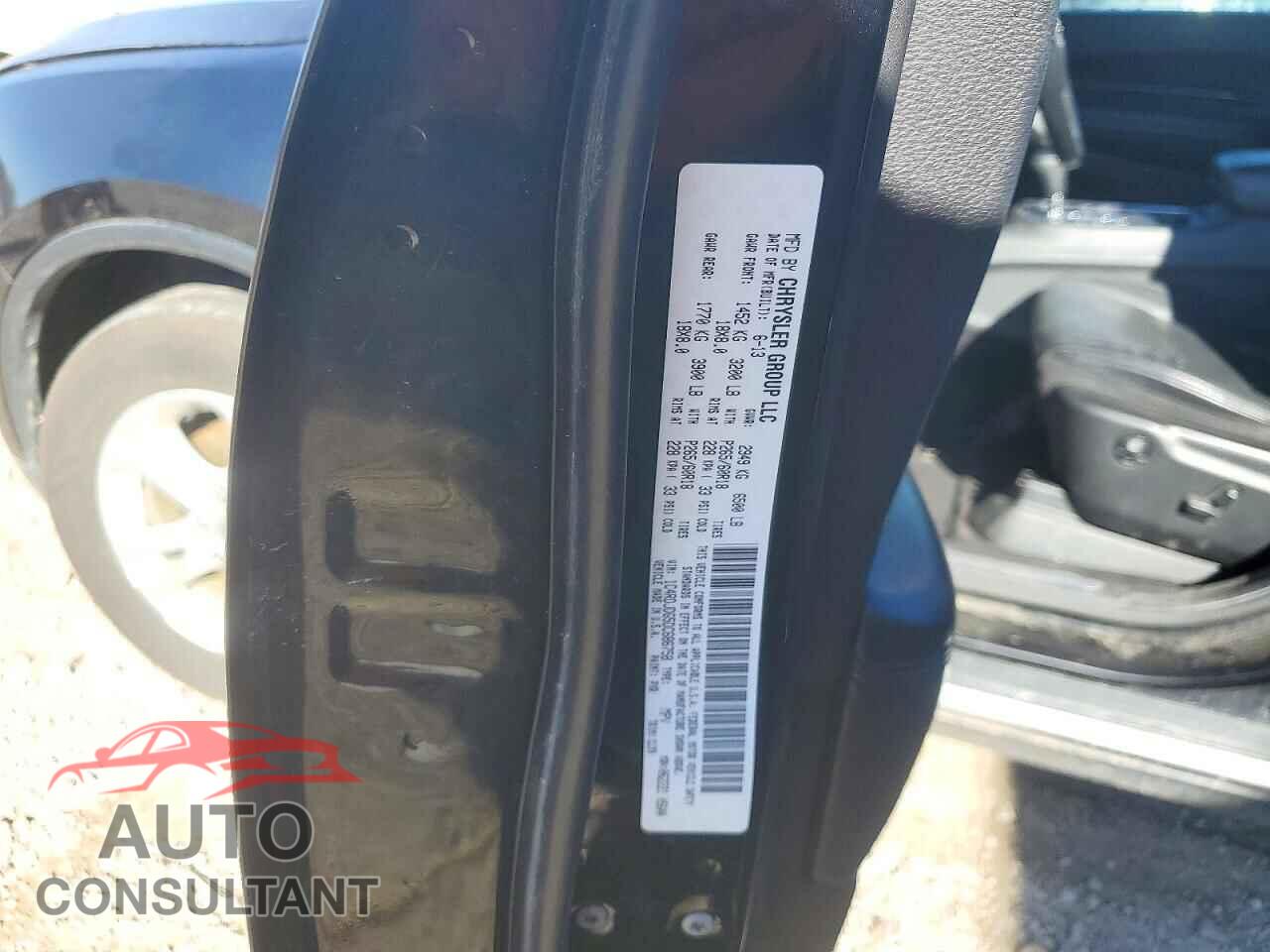 DODGE DURANGO 2013 - 1C4RDJDG5DC686758
