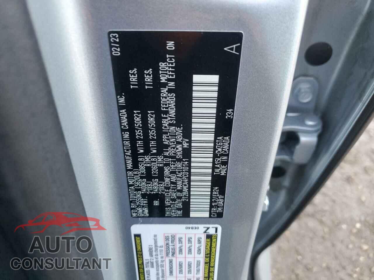 LEXUS RX350 2023 - 2T2BAMCA4PC010141