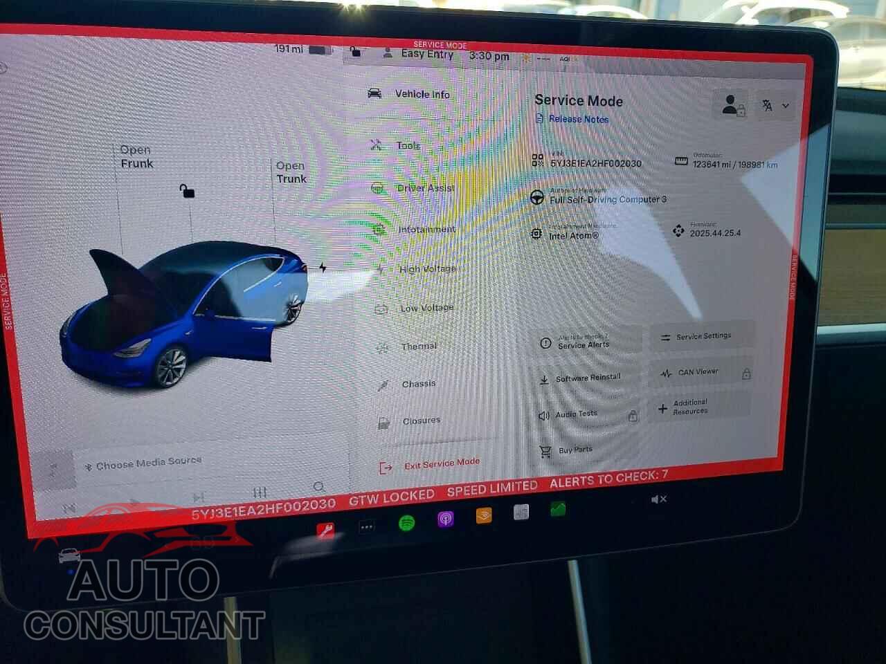 TESLA MODEL 3 2017 - 5YJ3E1EA2HF002030