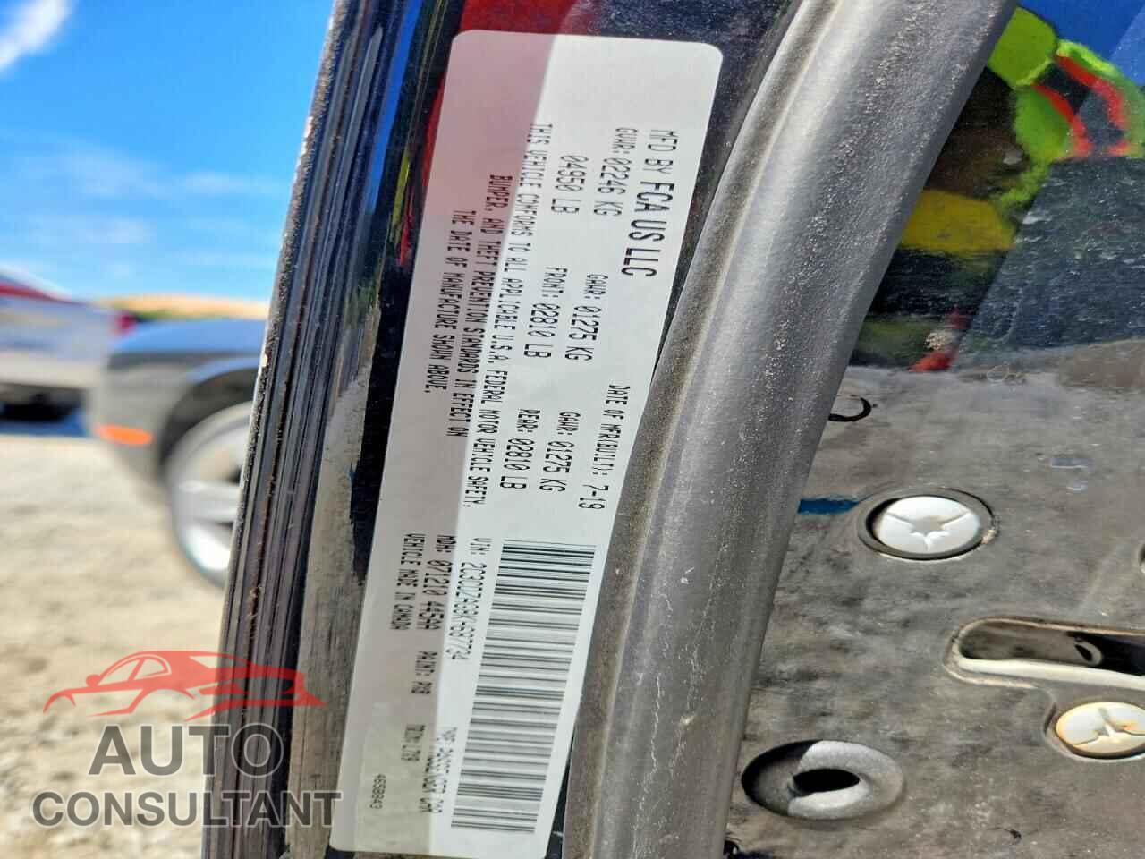 DODGE CHALLENGER 2019 - 2C3CDZAG8KH687734