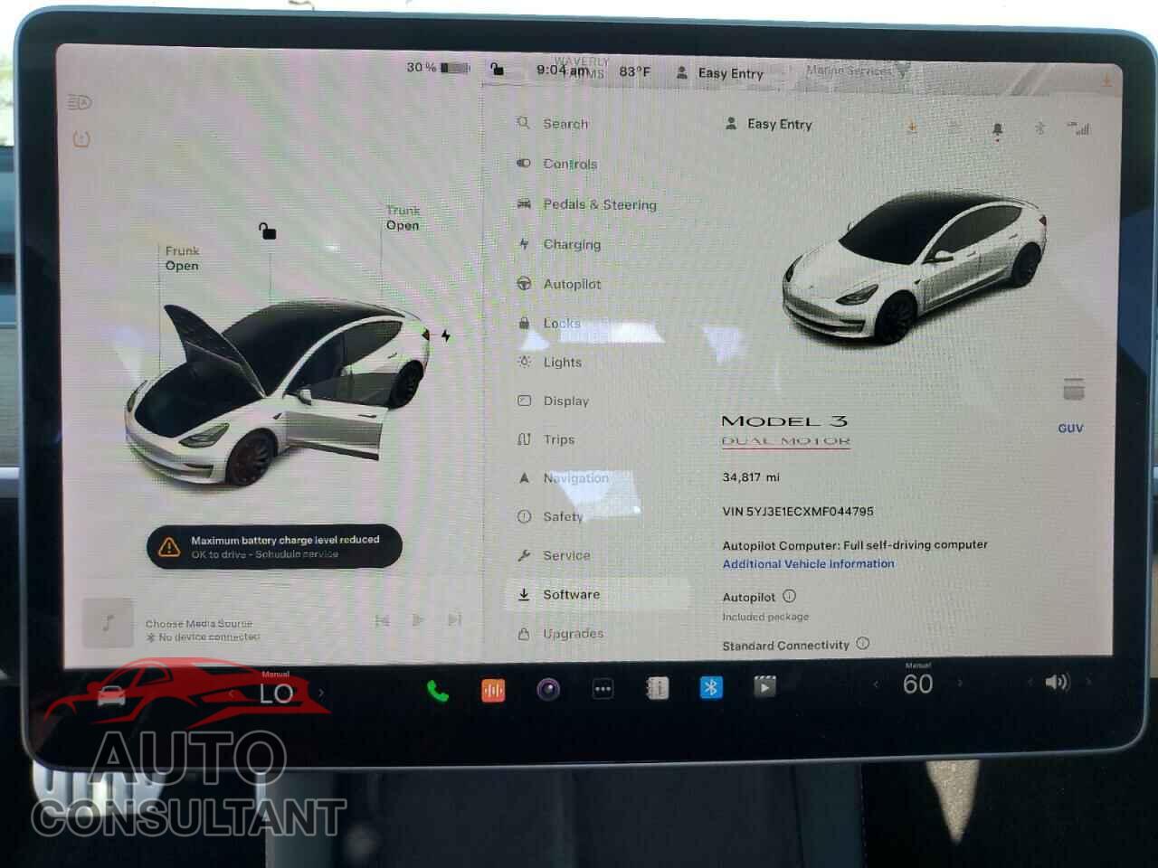 TESLA MODEL 3 2021 - 5YJ3E1ECXMF044795