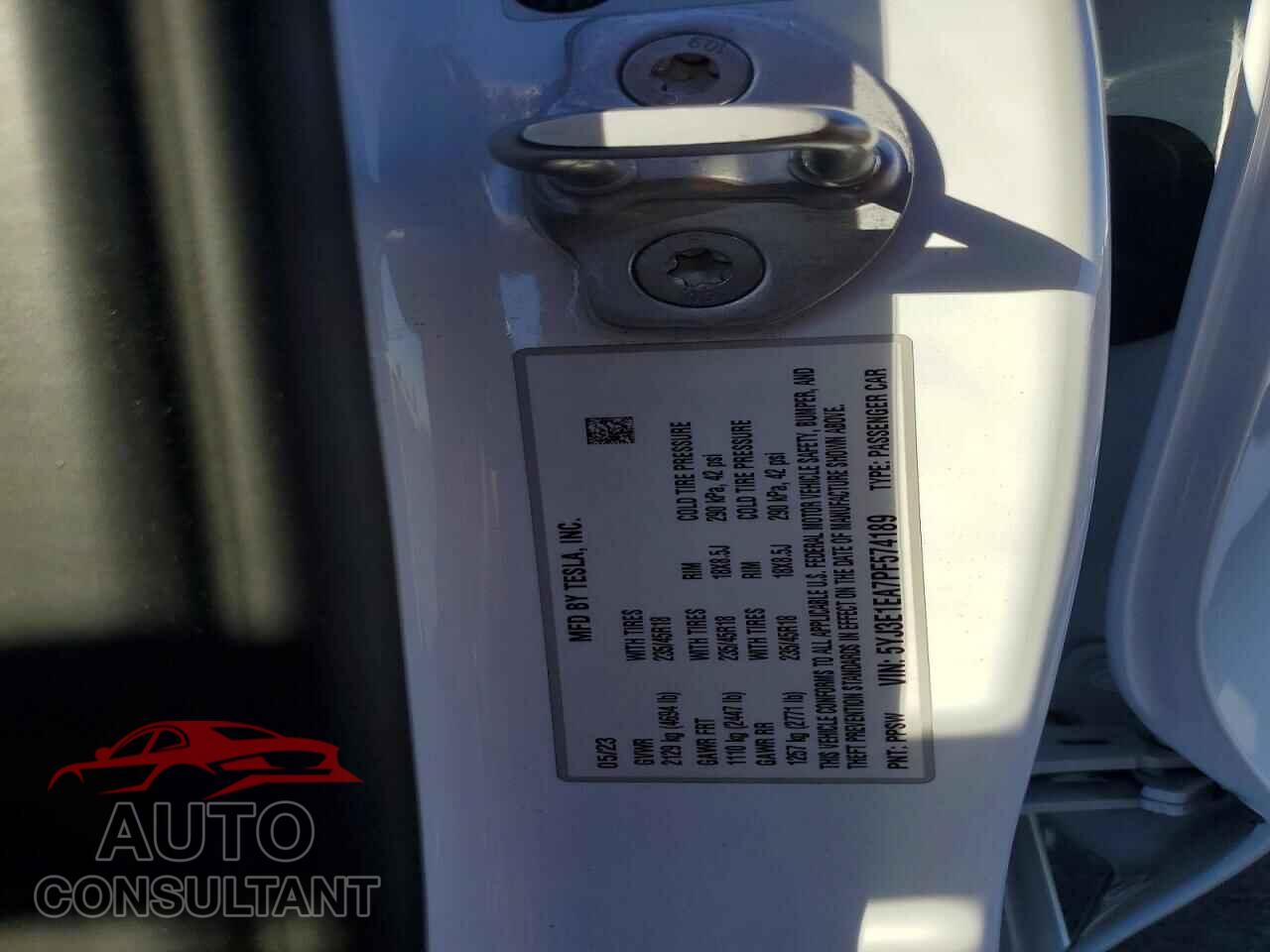 TESLA MODEL 3 2023 - 5YJ3E1EA7PF574189