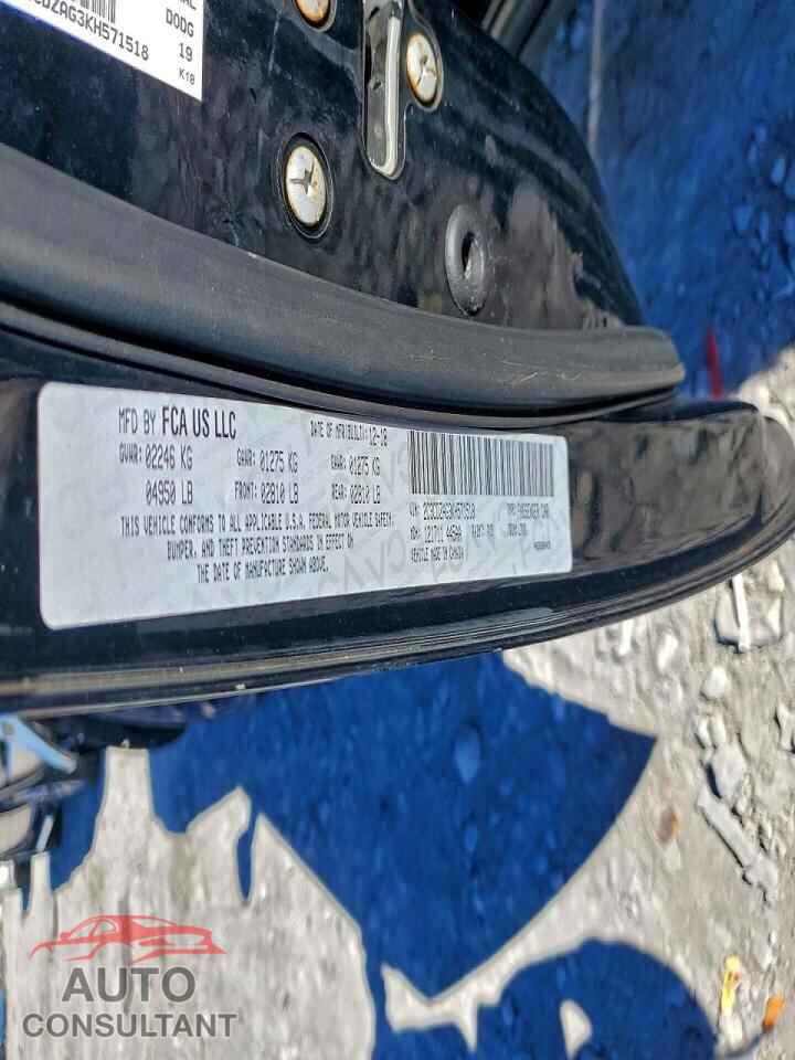 DODGE CHALLENGER 2019 - 2C3CDZAG3KH571518