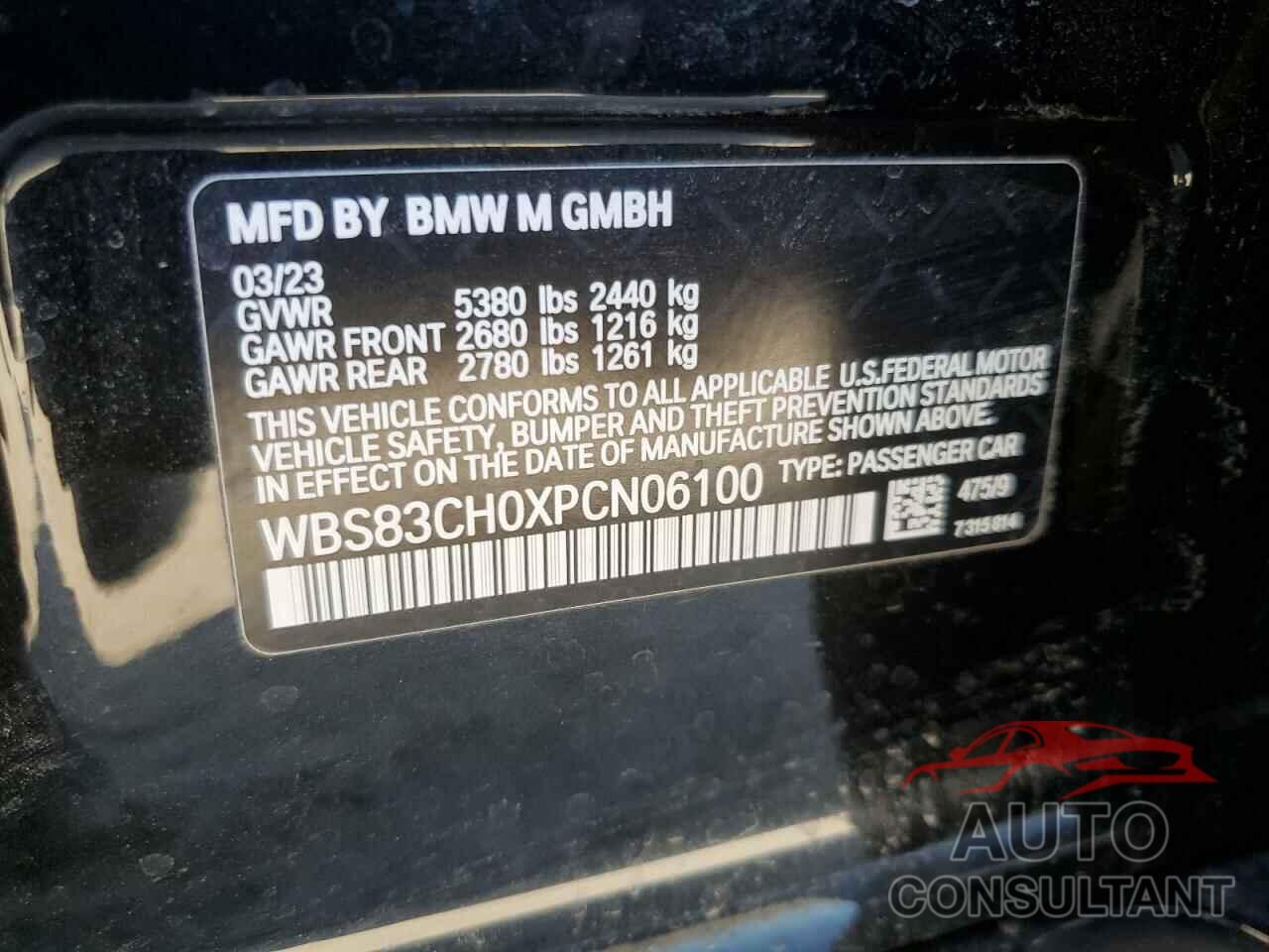 BMW M5 2023 - WBS83CH0XPCN06100