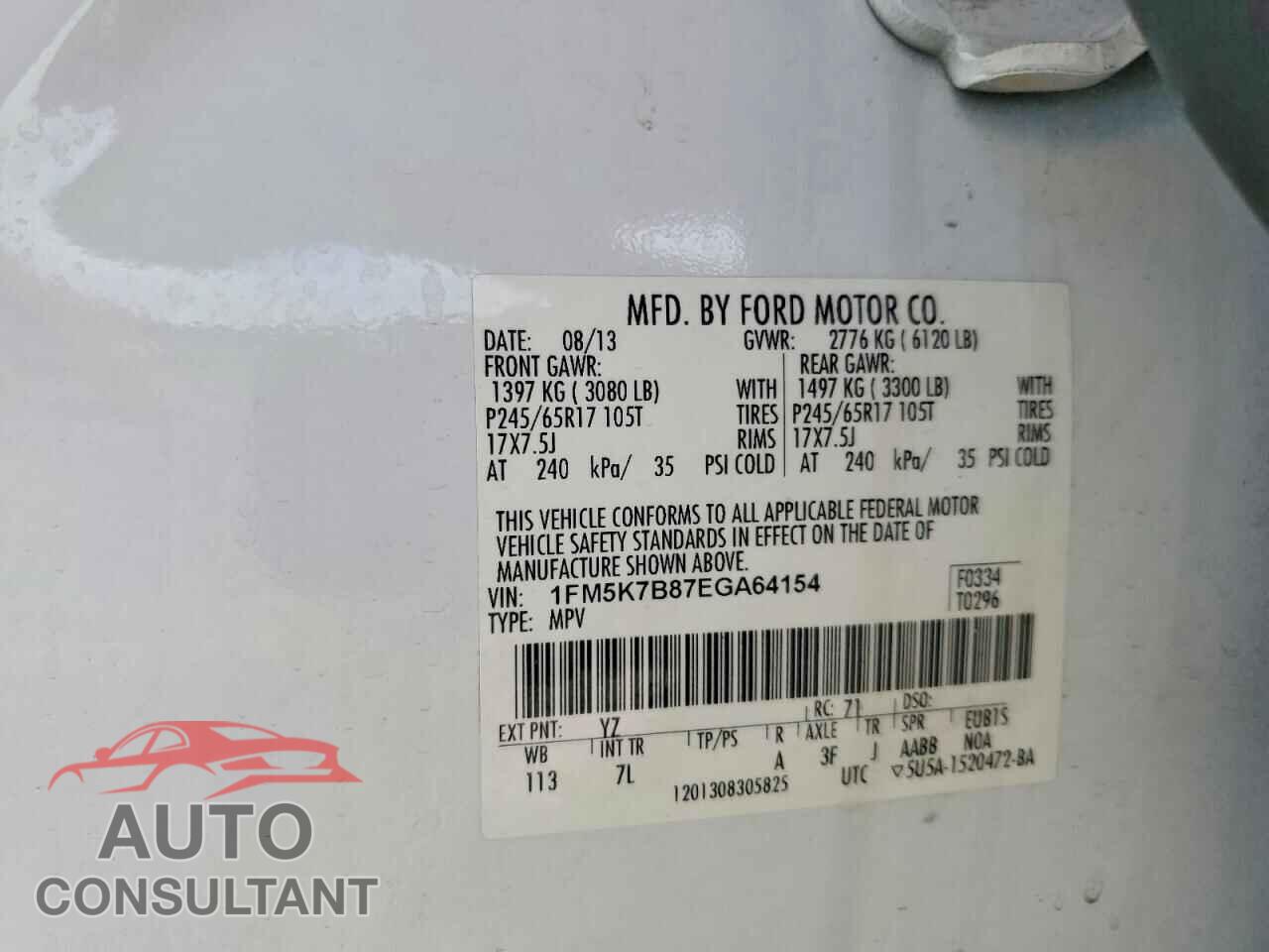 FORD EXPLORER 2014 - 1FM5K7B87EGA64154
