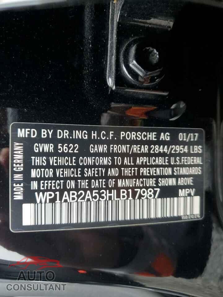 PORSCHE MACAN 2017 - WP1AB2A53HLB17987