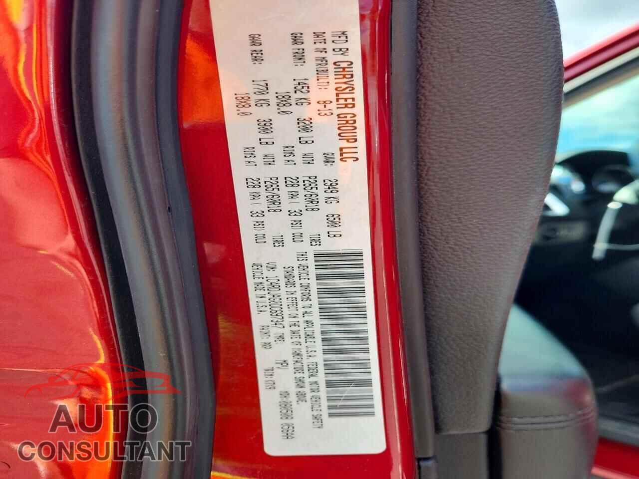 DODGE DURANGO 2013 - 1C4RDJAG0DC697347