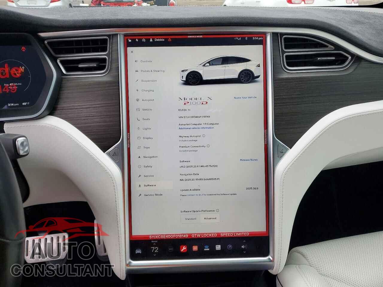 TESLA MODEL X 2016 - 5YJXCBE40GF018149