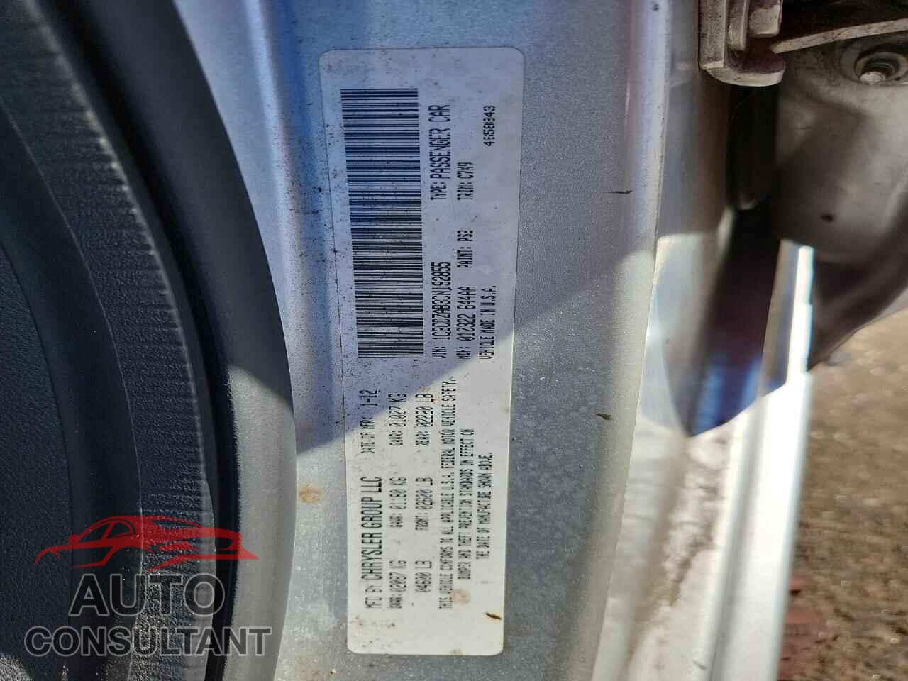 DODGE AVENGER 2012 - 1C3CDZAB3CN192855