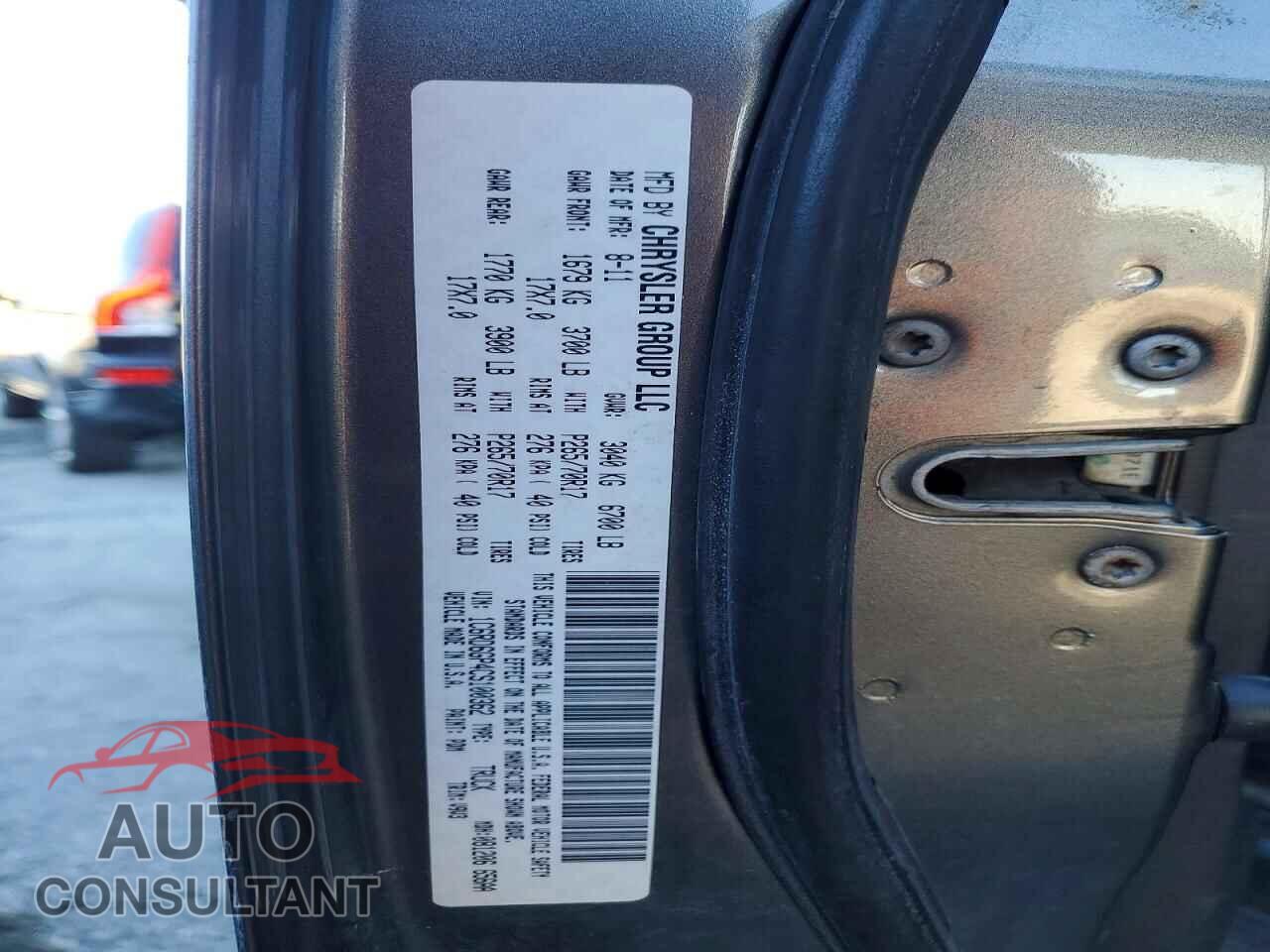 DODGE RAM 1500 2012 - 1C6RD6GP4CS100362