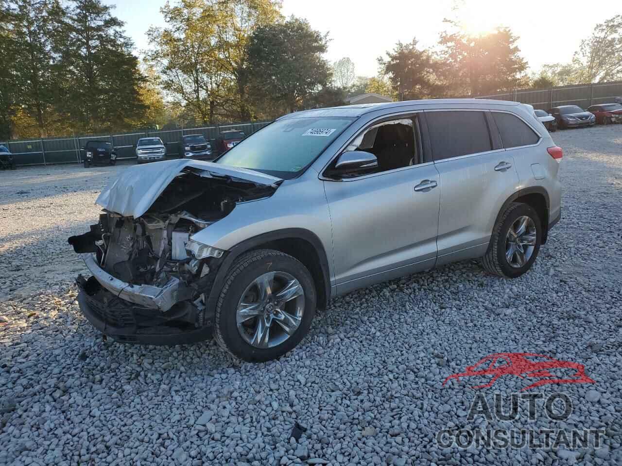 TOYOTA HIGHLANDER 2019 - 5TDDZRFH7KS995692